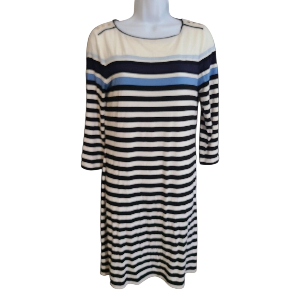 WHITE HOUSE BLACK MARKET Striped Dress S